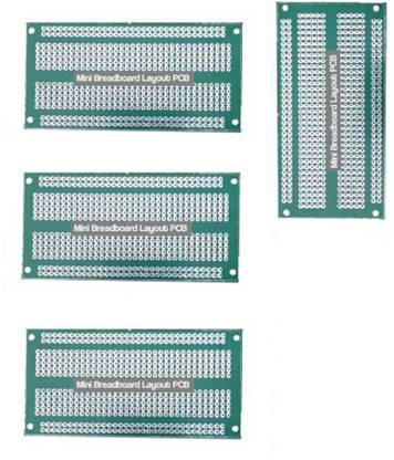 KJMIndia 5 Pieces Mini Breadboard Layout Solderable PCB For Electronics Projects KJI-2 Electronic Components Electronic Hobby Kit