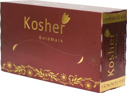 kosher Goldmark Blazing Brown Facial Tissue Box - Pack of 6-2 ply, 100 Pulls Each