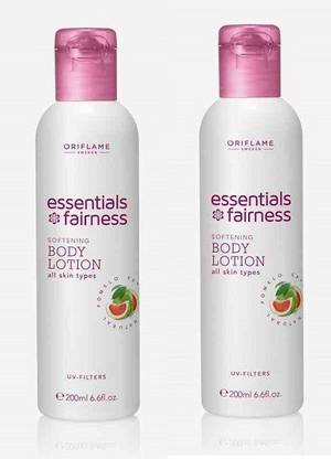 Oriflame Sweden Essential Fairness Softening Body Lotion UV Filters (Pack of 2)