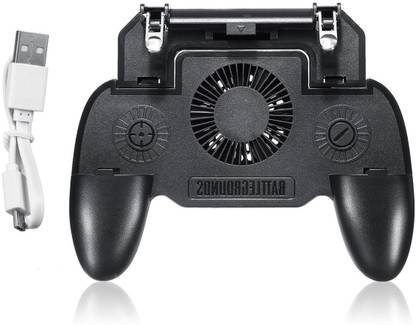 CASADOMANI SR Pubg Controller 4 in 1 Gamepad Pubg Mobile Trigger L1R1 Shooter Joystick Game Pad Phone Holder Cooler Fan, Power Bank  Gaming Accessory Kit