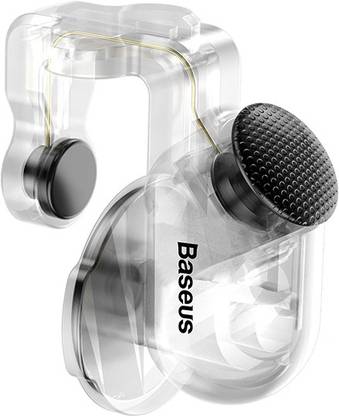 Baseus Burman Trigger Pair for PUBG and Fortnite (Black-Dot Scoring Tool, Transparent) Gaming Accessory Kit