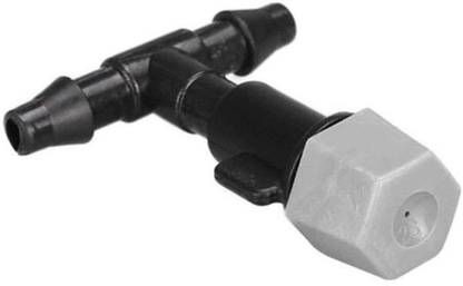 DIY Crafts Plastic Spray Nozzles Water Misting Fog Cooling Nozzles Atomizing Sprinkler Head for Hose Garden Irrigation Agricultural (Pack of 10 Pcs, Nozzles & Tee Joints) 0 L Hose-end Sprayer