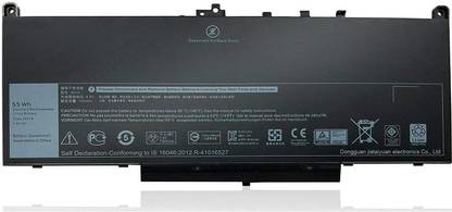 Laptrix Laptop Battery Compatible for J60J5 Dell Latitude E7270 E7470 Series Notebook R1V85 451-BBSX 451-BBSY 451-BBSU MC34Y 0MC34Y 242WD PDNM2 1W2Y2 GG4FM 0GG4FM WYWJ2 [ 7.6V 55WH ] 6 Cell Laptop Battery