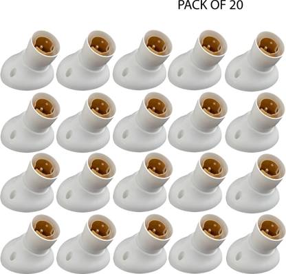 Electro Factory Bulb Holder Deluxe Angle for Multipurpose use Plastic Light Socket