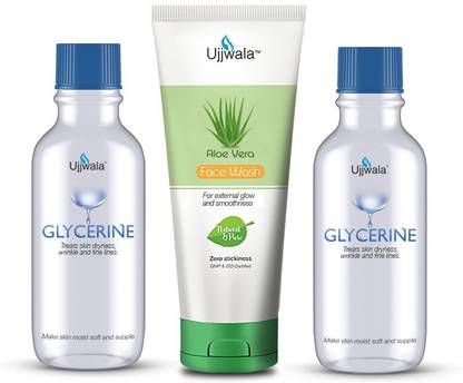 Ujjwala Aloevera Face wash + 2 Glycerin