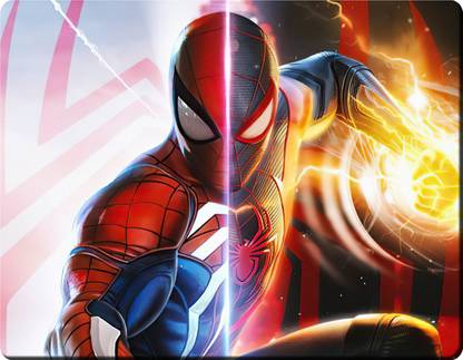 HOMYA Spiderman Miles Morales Fanart Design 3D Print High Resolution Non Slip Base Mousepad