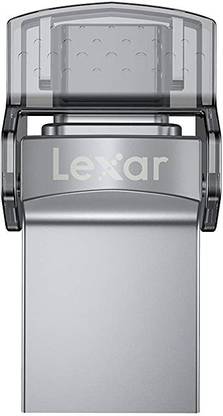 Lexar JUMPDRIVE DUAL DRIVE D35C USB TYPE-C 128 OTG Drive Compatible with Desktop Computer, Laptop, Mobile USB 3.0 Metal Case