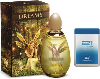 CFS Dreams Perf 100ml with 21 Ice water Pocket Perf 20ml Perfume  -  120 ml