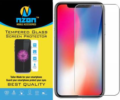 nzon Edge To Edge Tempered Glass for iPhone XS MAX Front Original Full Coverage Curved Scratch Proof Bubble Free 0.3mm 9H Tempered Glass for iPhone XS MAX Screen Protector - Clear