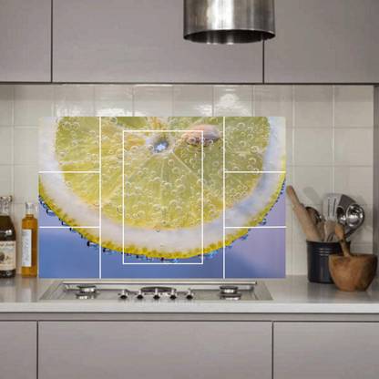 sp decals 60 cm lemon wall sticker for kitchen wall sticker (pvc vinyl covering area 60cm X 91cm ) Self Adhesive Sticker