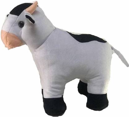 Osjs Super Soft Lovable Huggable Cute Cartoon Character Cow - 30 cm (Black, White)  - 30 cm