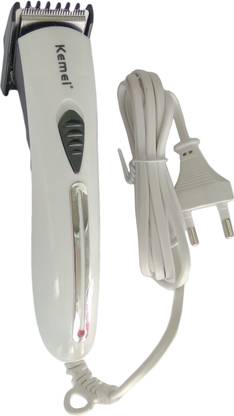 Kemei KM-201B WHT Electric Wired Trimmer 0 min  Runtime 4 Length Settings