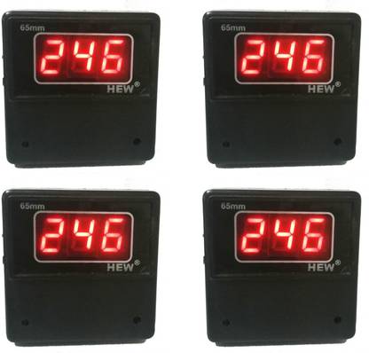 TechSupreme 65 MM Volt Meter Digital Display Gauge Volt Digital,Voltage Meter Indicator,Signal Lamp,Voltmeter Lights Tester Combo Measuring Range 60-500V AC Voltmeter Voltmeter