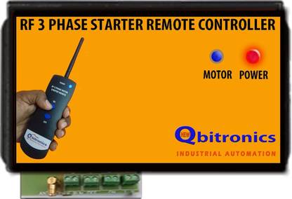 Qbitronics RF 3 PHASE STARTER MOTOR REMOTE CONTROLLER Submersible Water Pump
