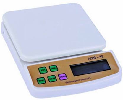 Zeom Multi Powered Advanced SF 400A 10 Kg Digital Household Use And Backlight Weighing Scale  (White) Weighing Scale