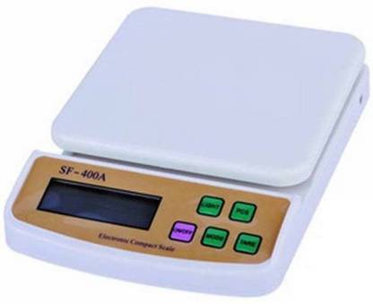 Zeom Upto 10kg Vegetable Kitchen SF 400A Adapter Weighing Scale  (Off-White) Weighing Scale  (White) Weighing Scale
