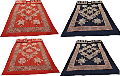 Malani Print 3 TC Cotton Double Printed Flat Bedsheet