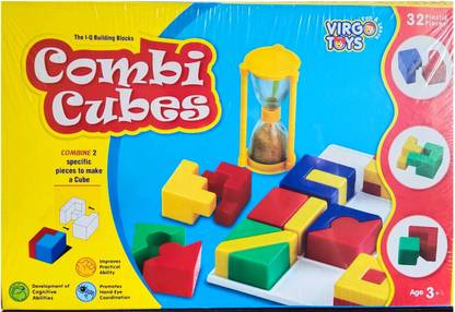 Virgo Toys I-Q Building Blocks Combi Cubes for Kids