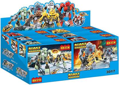 TOY JUNCTION COGO LEGO TYPE BLOCKS, TRANSFORMER BEAST WARRIOR , CREATIVE EDUCATIONAL GREAT BIRTHDAY GIFT