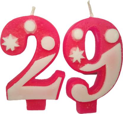 Naveen birthday cake candle number 29 Candle