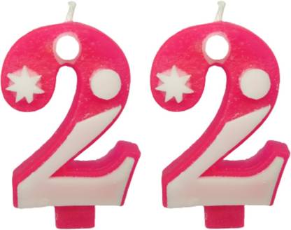 Naveen birthday cake candle number 22 Candle