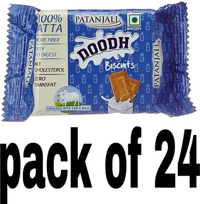 PATANJALI Milk biscuit 39 gm × 24 Cookies Biscuit