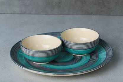 Crok Chok Pack of 3 Ceramic Dinner Set