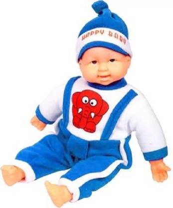 APR ZONE Happy Baby Musical and Laughing Boy Doll, Touch Sensors (Multicolor)