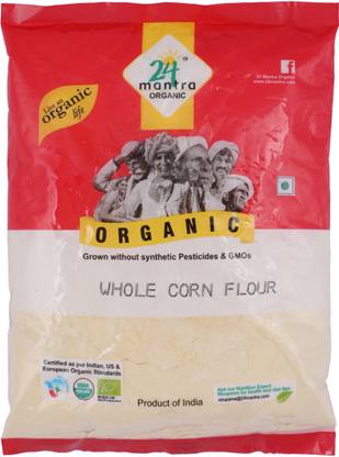 24 mantra ORGANIC OrganicCorn Flour/Maize Flour/Makke ka Atta/Mokkajonna Pindi