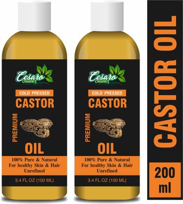 Cesaro Organics Castor Oil (Cold Pressed) For Skin & Hair Hair Oil