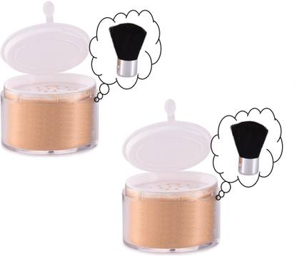 THTC 24k Gold Flakes Face Makeup Shimmer Powdery Gold Highl Highlighter For Professional Impotent Look COMBO OF 2 Highlighter