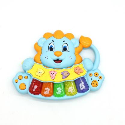 LIKID Animal piano Lights Music Piano Keyboard Toy Crocodile Green crocodile Kids Toys Gifts for 18 Months-3 Years Old Boys Girls Baby Piano Toys Musical Toy Series Elephant Cows Musical Toys