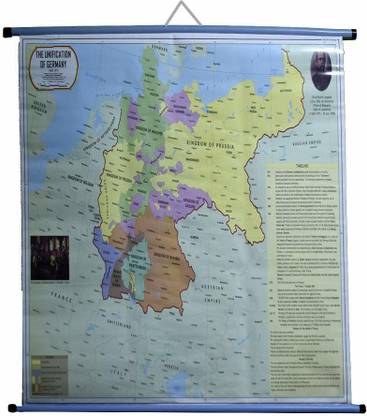 ROLLUP MAP OF THE UNIFICATION OF GERMANY Photographic Paper