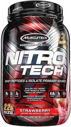 Muscletech Performance Series Nitrotech Whey Protein Peptides & Isolate Whey Protein