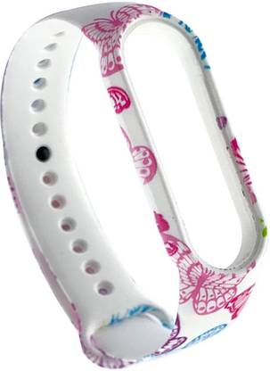 Ineix premium soft silicone band 5 strap for MI band 5 multicolor printed band strap white rose printed band strap Smart Band Strap