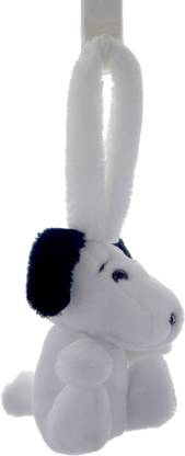 Cuddly Toys Fury Snopie Dog with Fabric Loop for Hanging ( Children Room, Car Décor)  - 18 cm