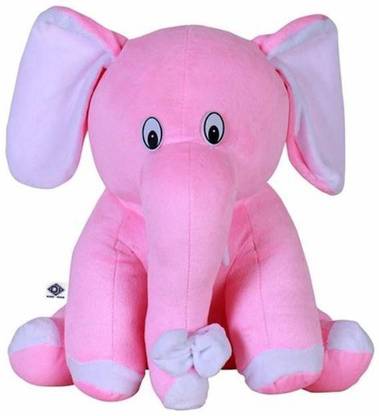 SUN AND STAR CREATIONS Material: Soft fabric, Environment friendly Non toxic. Color: White & Pink. Size (Approx) : Height: 12 inch, Width: 9 inch, Length:10 inch. Very Nice soft toy for kids, friends etc and Home washable and good material. Disclaimer: The product is exactly same as shown in images but color might be slightly varied from the shown image due to photographic and lightening effect.  - 25 cm