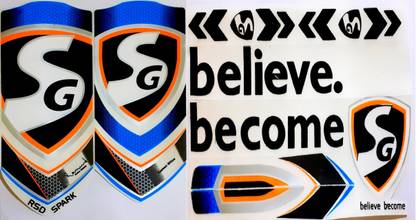 SG ORG RSD SPARK CRICKET BAT STICKER Bat Sticker