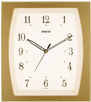 OREVA Analog 28 cm X 22.8 cm Wall Clock