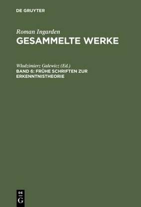 Fruhe Schriften zur Erkenntnistheorie