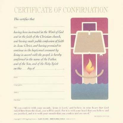 Certificate of Confirmation