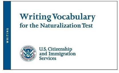 Writing Vocabulary for the Naturalization Test