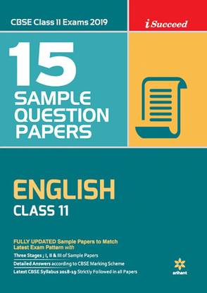 15 Sample Question Papers English Class 11th Cbse