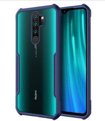 Sparki Creations Back Cover for Xiaomi MI Redmi Note 8 Pro (Transparent Blue), Shockproof Trans. Bumper 360 Degree Camera Prot.