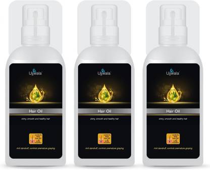 Ujjwala Hair Oil for Shiny, Smooth and Healthy Hair 100 ml Each (Combo pack of 3) Hair Oil