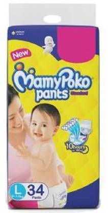 MamyPoko STANDARD PANT STYLE LARGE SIZE DIAPER - L 34 - L