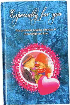 alcraft Friend Forever Diary with Pink shade pages, Best gift for Friends Notebook A5 Notebook Ruled 200 Pages