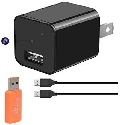 Le'mirada Spy mini Charger Plug Spy Cam Adapter Camera 1080p HD Hidden Camera | USB Charger Type | Loop/Motion Triggered Recording Option | Ideal for Home/Office Monitoring Spy Camera 1920*1080p USB Wall Charger HD Audio Video Recording Wall Charger smart USB_5000318 Security Camera