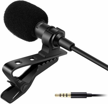 ATARC Pack of 1 Mic 3.5mm /Clip Microphone for YouTube,Collar Mike,Voice Recording L1 Microphone
