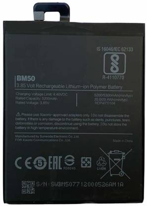 mPix Mobile Battery For  Mi MAX 2 100% Original BM50 BM-50